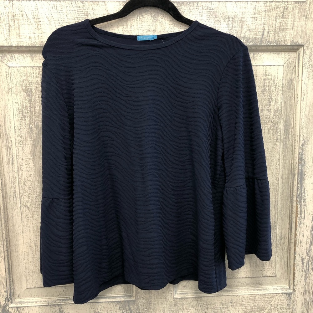 J McLaughlin Navy Blouse